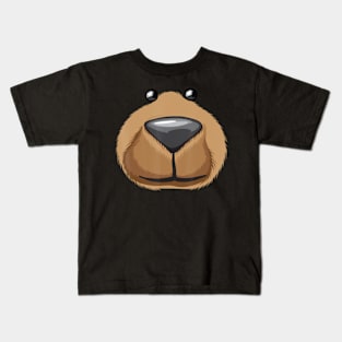 Cute Bear Face Costume Halloween Kids T-Shirt